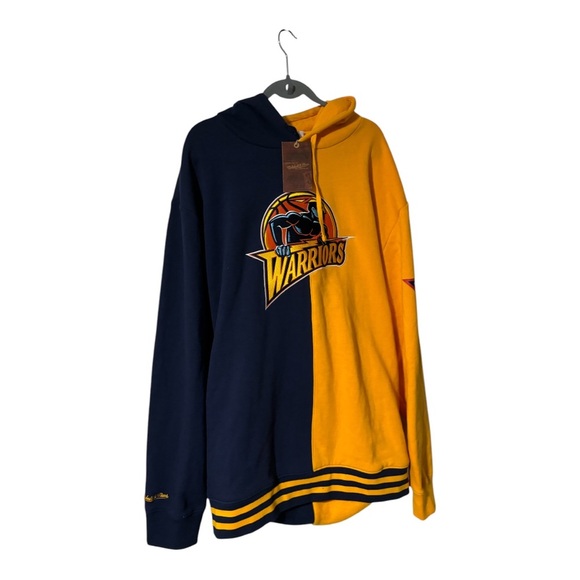 Mitchell &Ness Men’s Sweater h golden Warriors - Picture 3 of 7